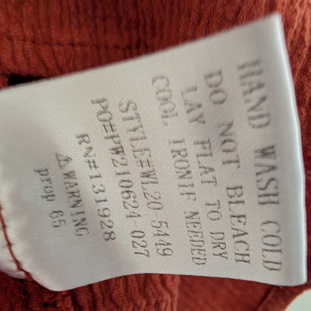 Wishlist Sleeveless Terracotta Tank Top - Picture 5 of 7